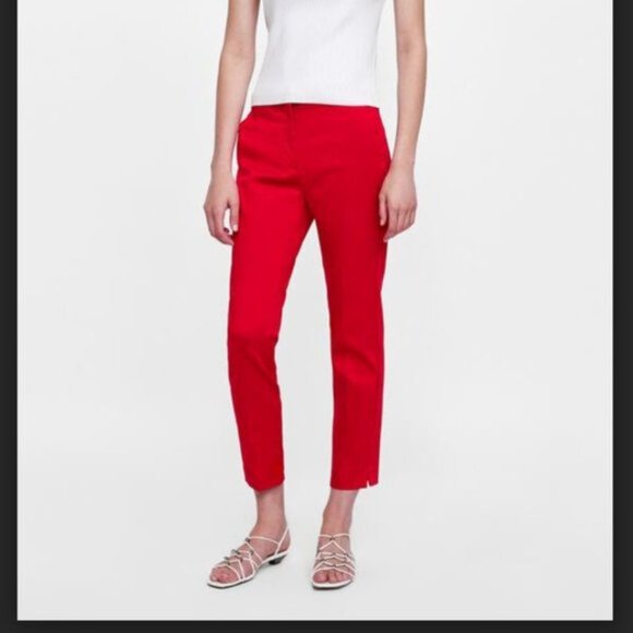 Zara Pants - Zara slim fit pants. Red. VGUC. Size XL.